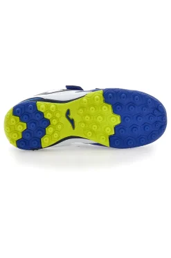 Scarpe da calcetto blu con doppio strappo Joma Cancha JR 2504