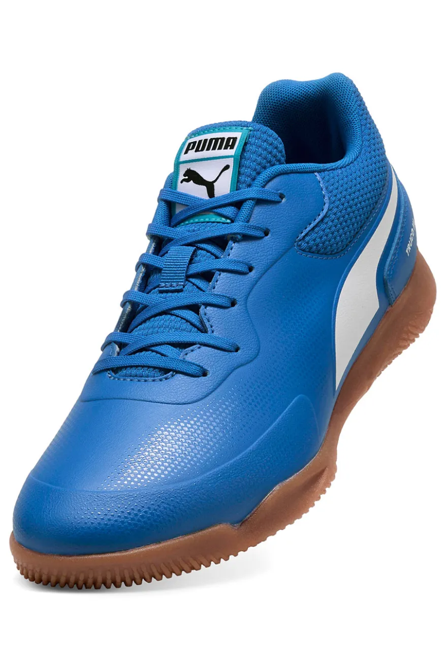 Scarpe da calcetto blu suola indoor Truco III Puma