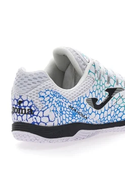 Scarpe da Calcetto FutSal Bianche e Azzurre JOMA MAXIMA 2532 Indoor