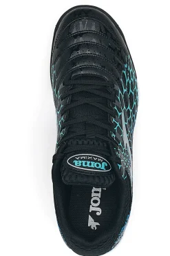 Scarpe da Calcetto Indoor Nere e Turchesi JOMA MAXIMA 2531 TURF