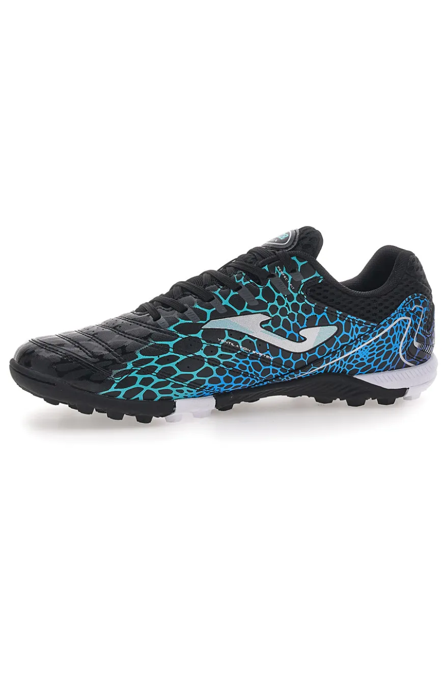 Scarpe da Calcetto Indoor Nere e Turchesi JOMA MAXIMA 2531 TURF