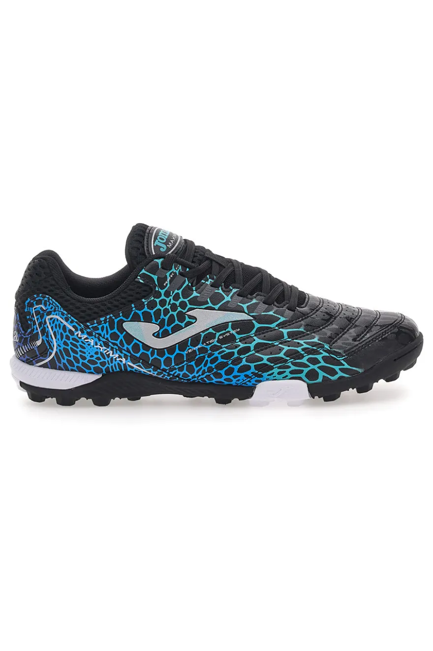 Scarpe da Calcetto Indoor Nere e Turchesi JOMA MAXIMA 2531 TURF