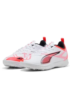 Scarpe da Calcetto Indoor Bianche e Rosse PUMA ULTRA 5 PLAY TT Jr