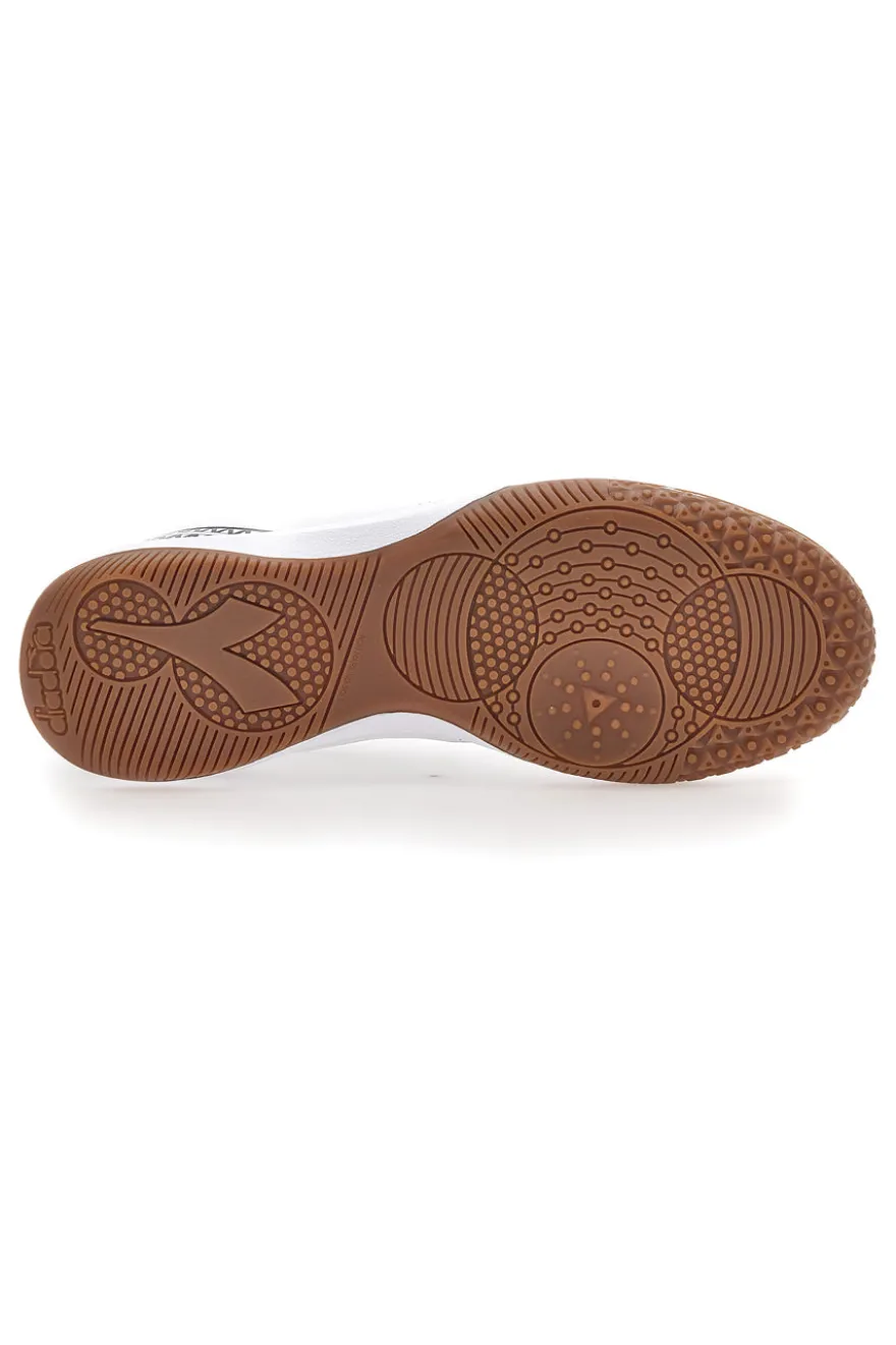 Scarpe da Calcetto Indoor Bianche con Logo Silver Diadora Pichichi 6 Idr