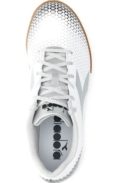 Scarpe da Calcetto Indoor Bianche con Logo Silver Diadora Pichichi 6 Idr
