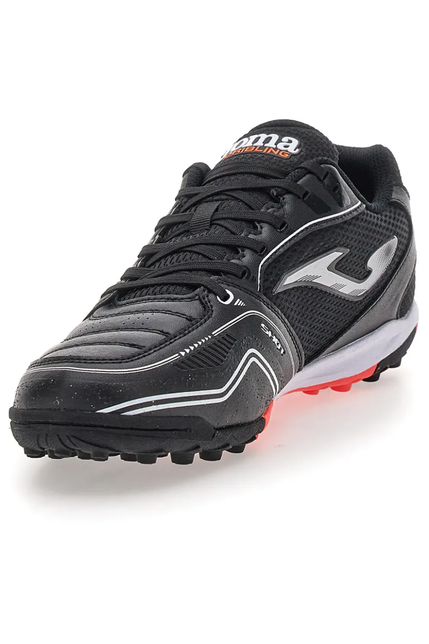 Scarpe da calcetto nere con suola turf Joma Dribling 2501 Turf