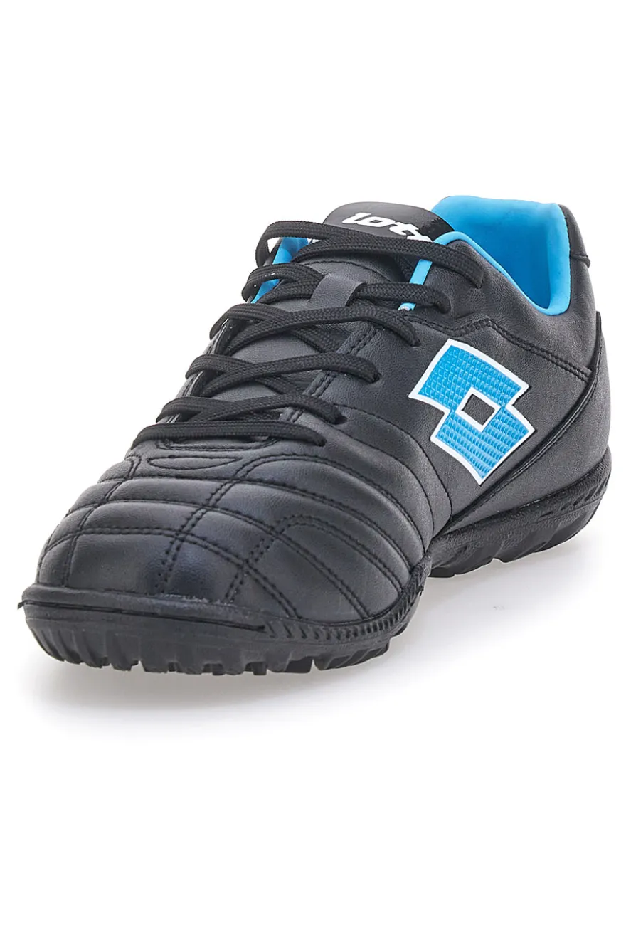 Scarpe da Calcetto Nere e Blu per campi sintetici LOTTO STAFIO 705 TF JR