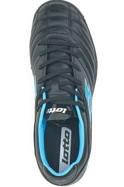 Scarpe da Calcetto Nere e Blu per campi sintetici LOTTO STAFIO 705 TF JR