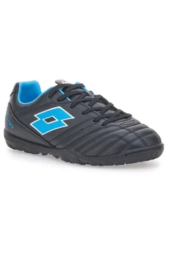 Scarpe da Calcetto Nere e Blu per campi sintetici LOTTO STAFIO 705 TF JR