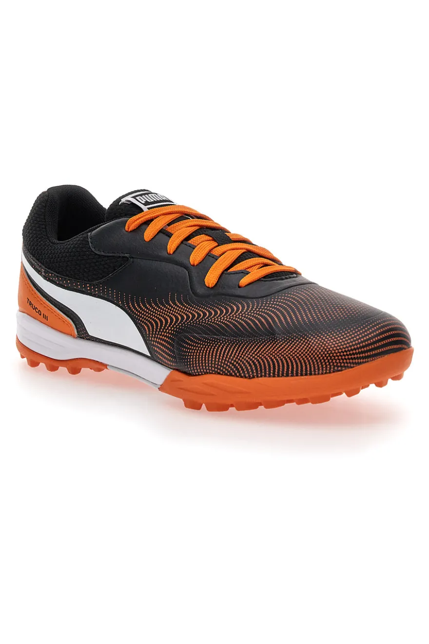 Scarpe da Calcetto Nere e Arancio Puma Truco III TT