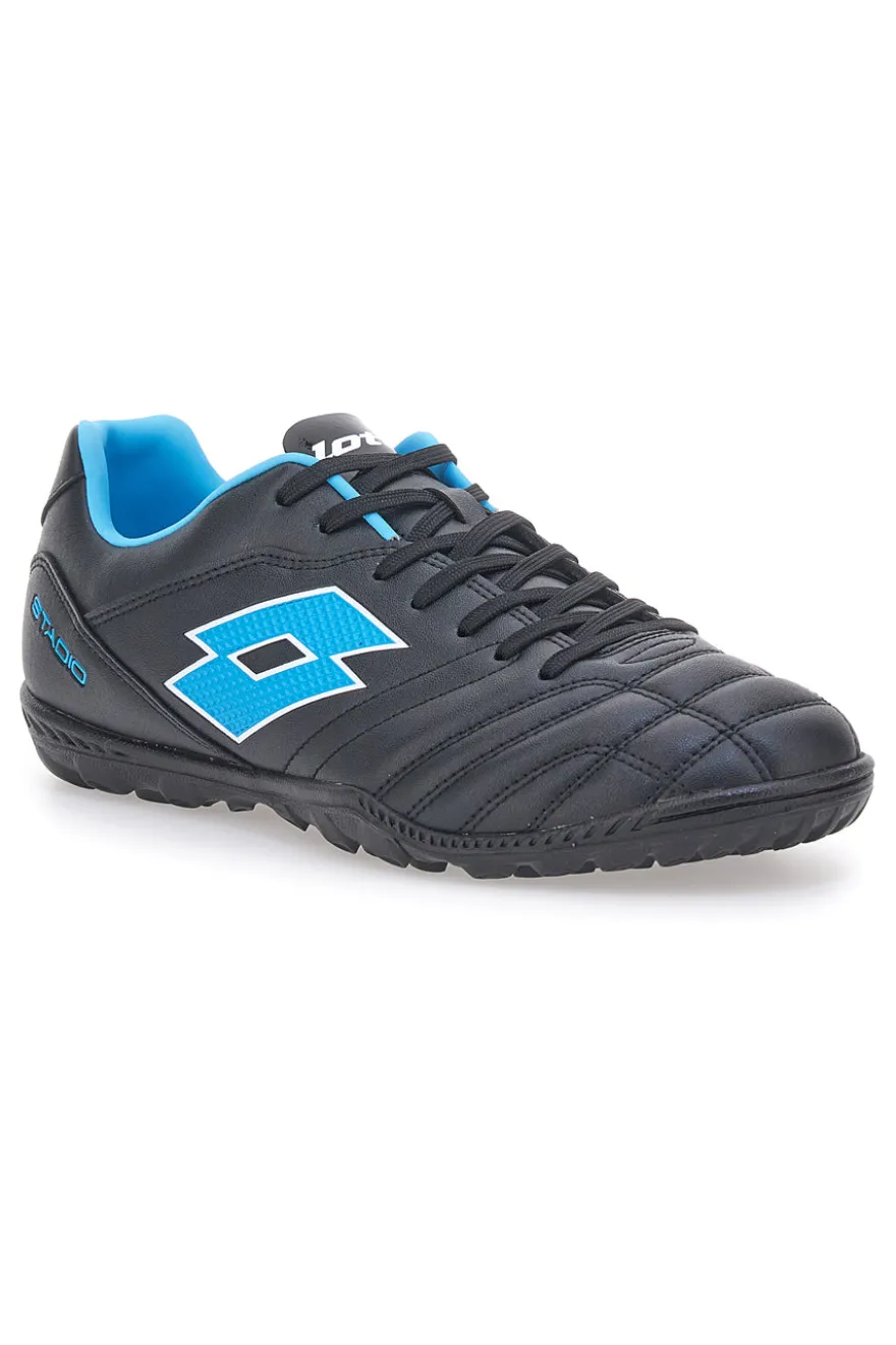 Scarpe da Calcetto Nere e Blu per campi sintetici LOTTO STAFIO 705 TF