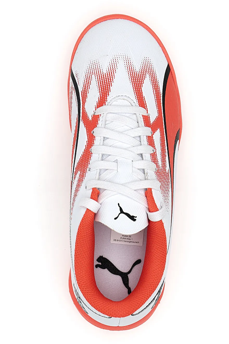 Scarpe da Calcetto Puma Ultra Play TT Jr Bianche e Arancioni