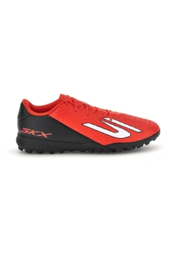 Scarpe da calcetto rosse con suola TF e tacchetti bassi Skechers SKX_2 Club TF