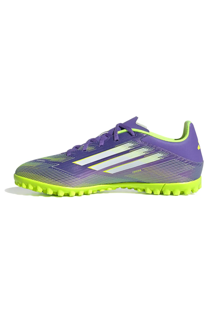 Scarpe da calcetto viola con suola turf Adidas F50 Club TF