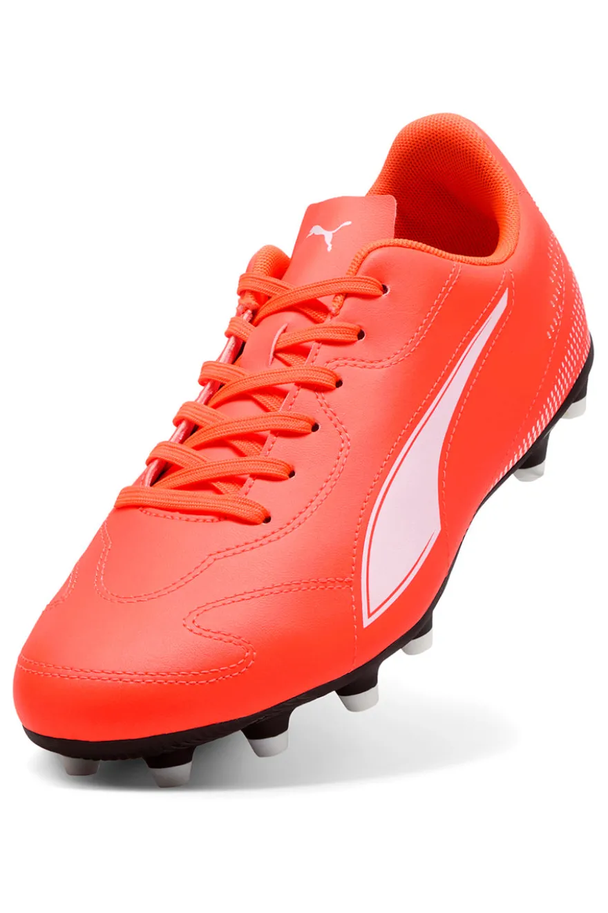 Scarpe da calcio arancioni con logo bianco Puma Vitoria II FG/AG