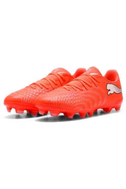 Scarpe da calcio arancioni per terreni naturali e campi sintetici Puma Future 9 Play FG/AG