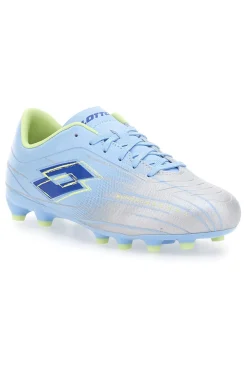Scarpe da Calcio Azzurre e Argento Lotto Solista 700 IX Fg Jr
