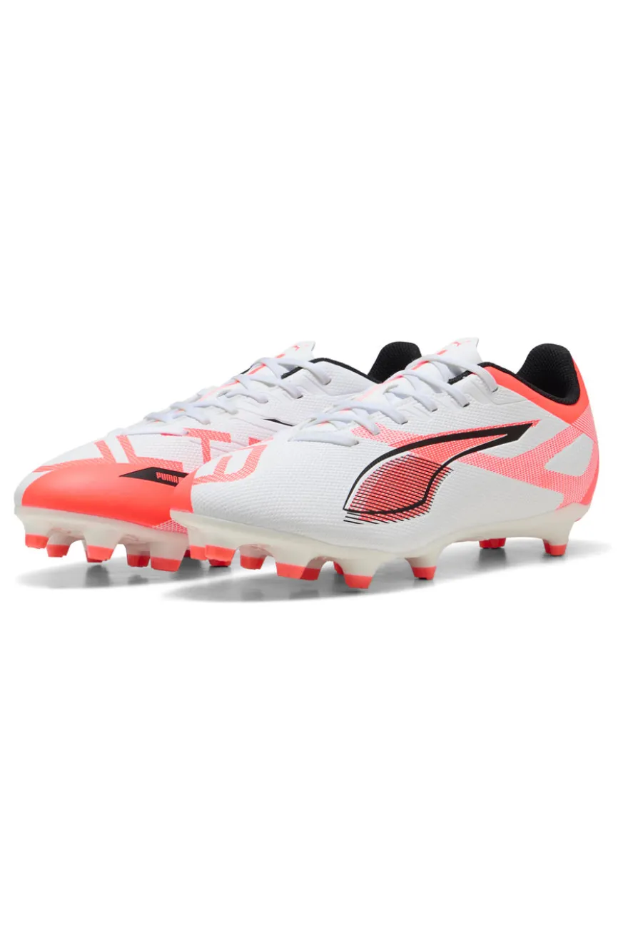 Scarpe da Calcio Bianche e Rosse con Tacchetti Puma ULTRA 5 PLAY FG/AG