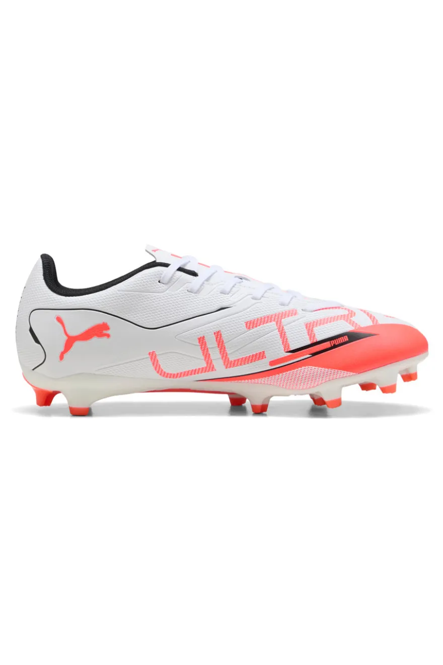 Scarpe da Calcio Bianche e Rosse con Tacchetti Puma ULTRA 5 PLAY FG/AG