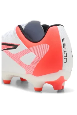 Scarpe da Calcio Bianche e Rosse con Tacchetti Puma ULTRA 5 PLAY FG/AG
