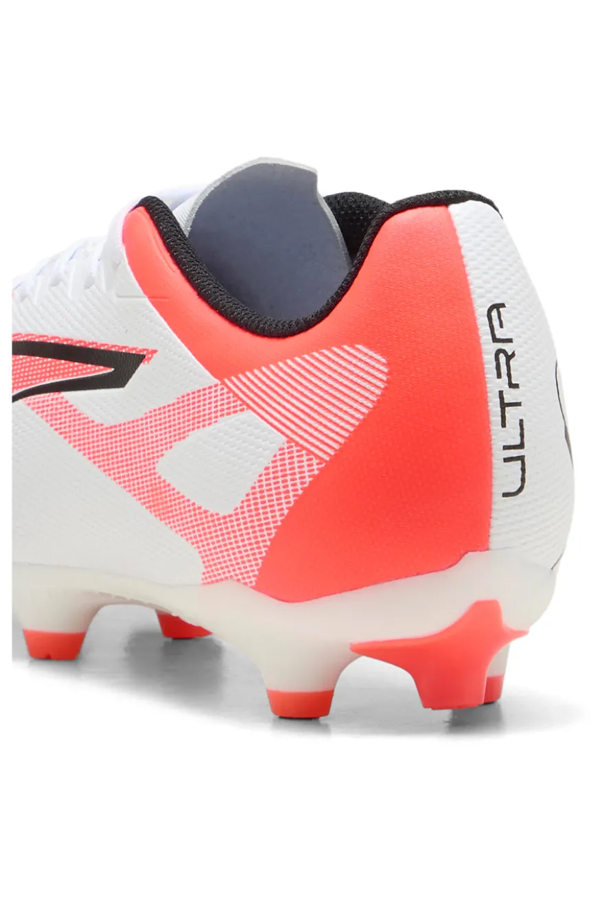 Scarpe da Calcio Bianche e Rosse con Tacchetti Puma ULTRA 5 PLAY FG/AG