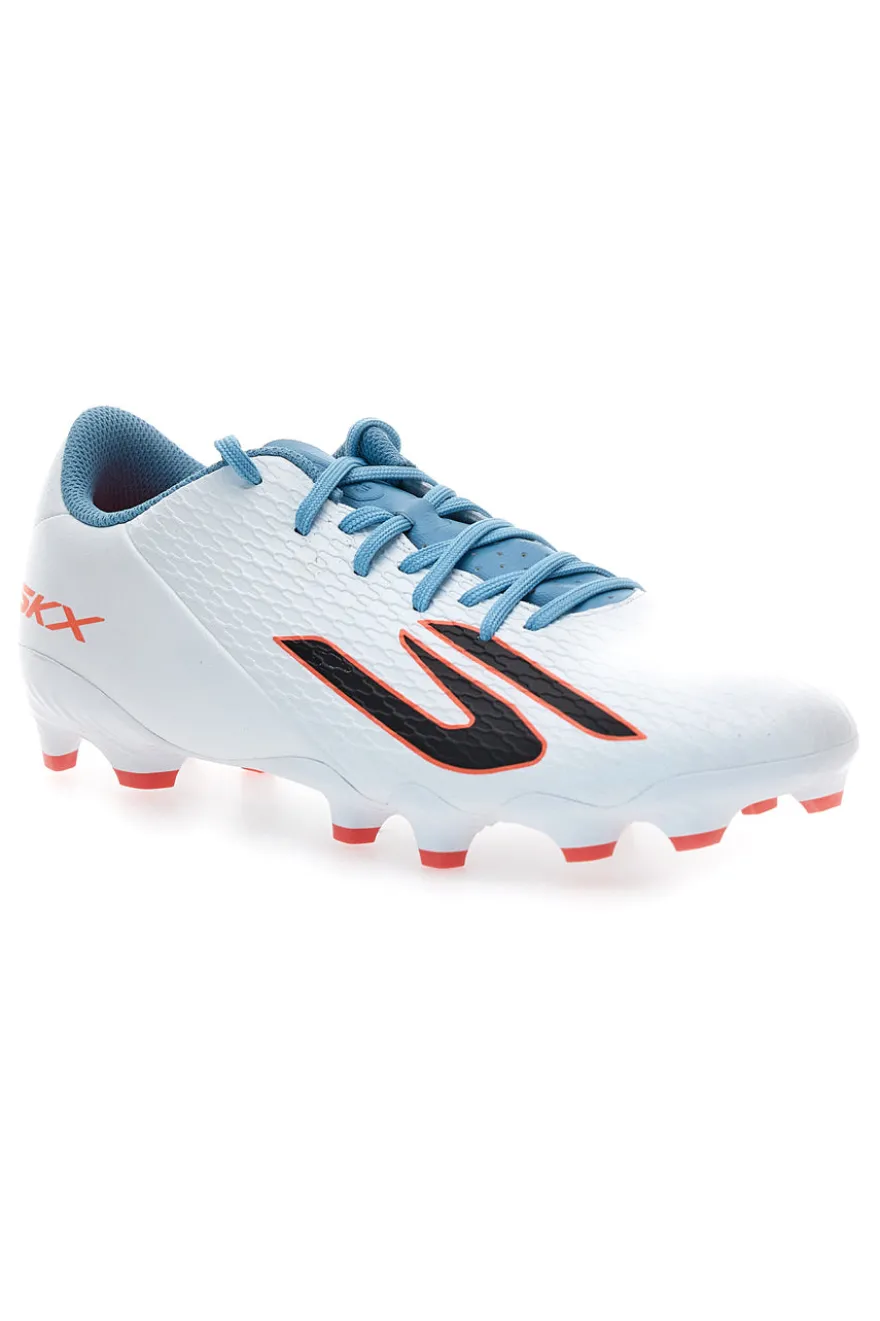 Scarpe da calcio bianche con dettagli azzurri Skechers SKX_2 Club MG