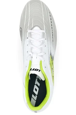 Scarpe da calcio bianche lime tacchetti LOTTO SOLISTA 700 IX