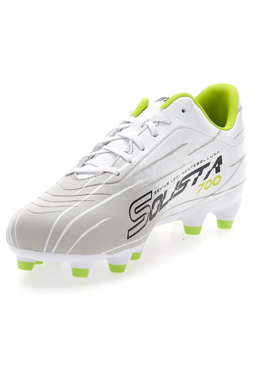 Scarpe da calcio bianche lime tacchetti LOTTO SOLISTA 700 IX