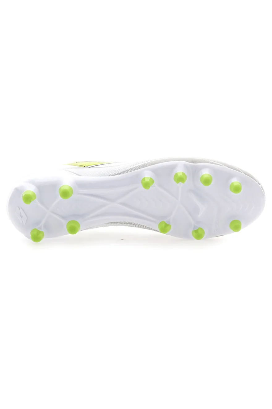 Scarpe da calcio bianche lime tacchetti LOTTO SOLISTA 700 IX