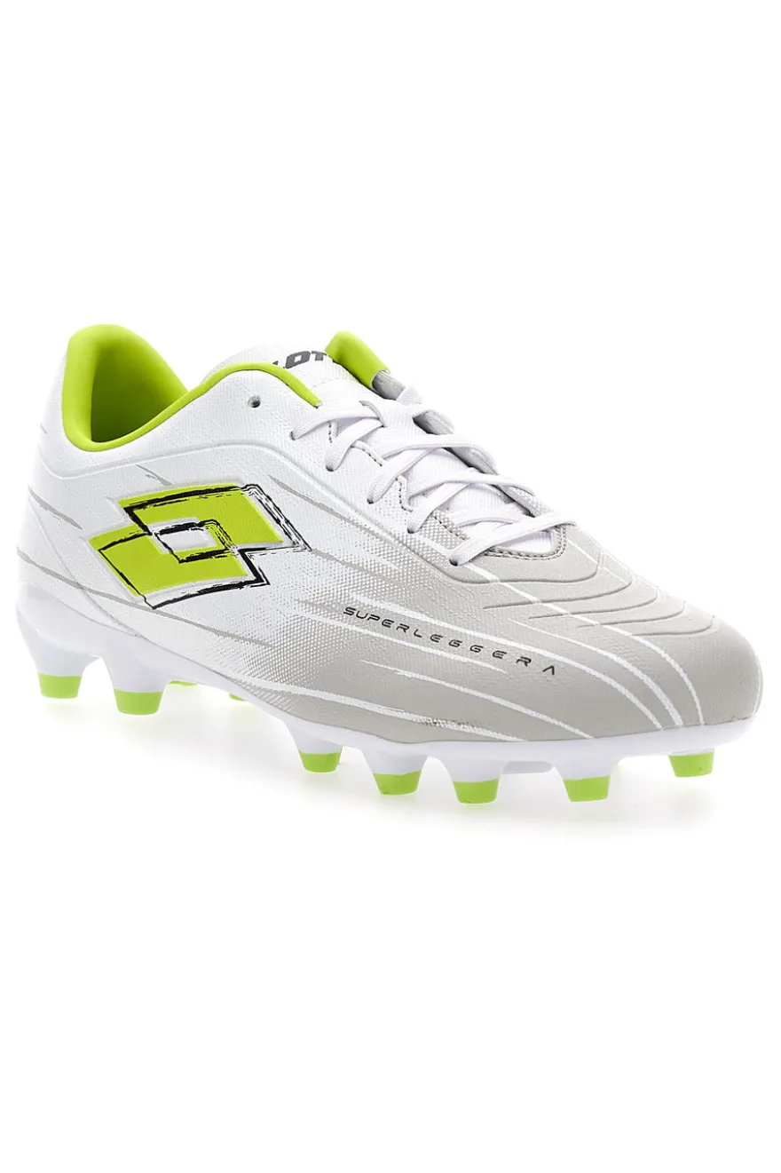 Scarpe da calcio bianche lime tacchetti LOTTO SOLISTA 700 IX