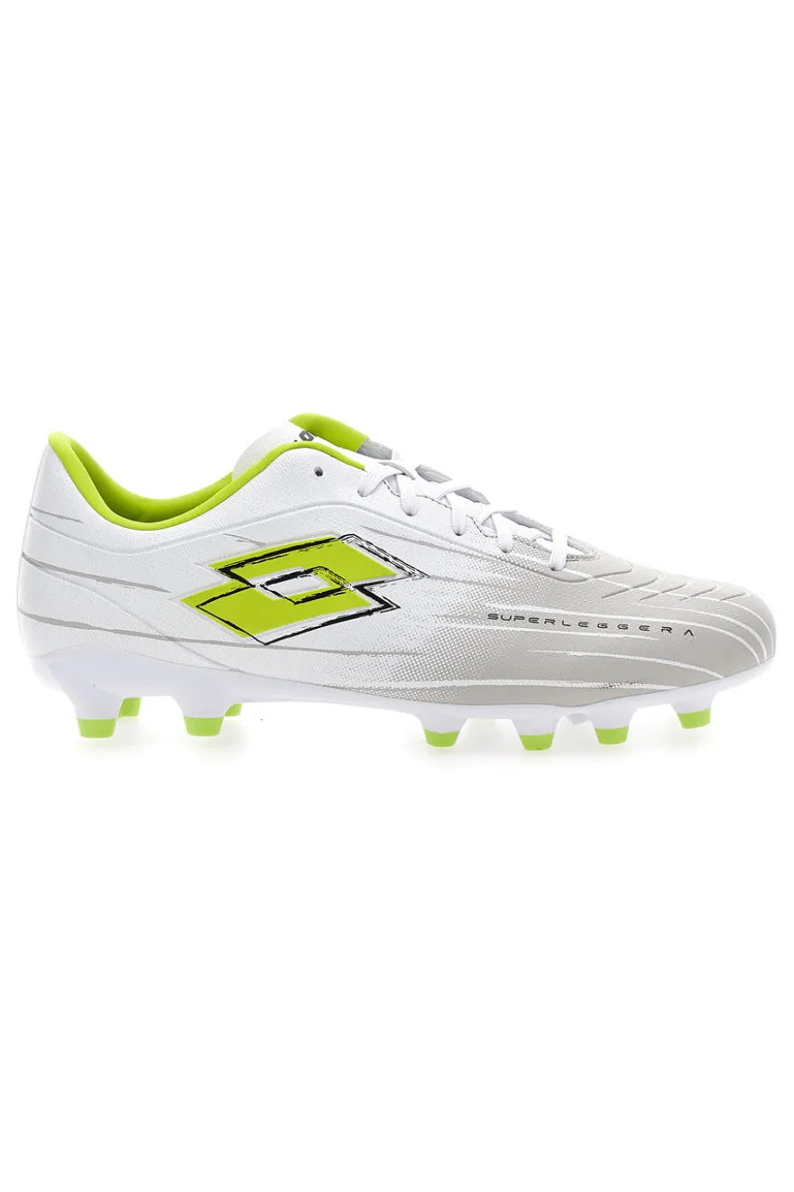 Scarpe da calcio bianche lime tacchetti LOTTO SOLISTA 700 IX