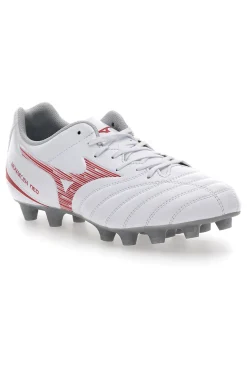 Scarpe da Calcio Bianche e Rosse Mizuno Monarcida Neo III Select