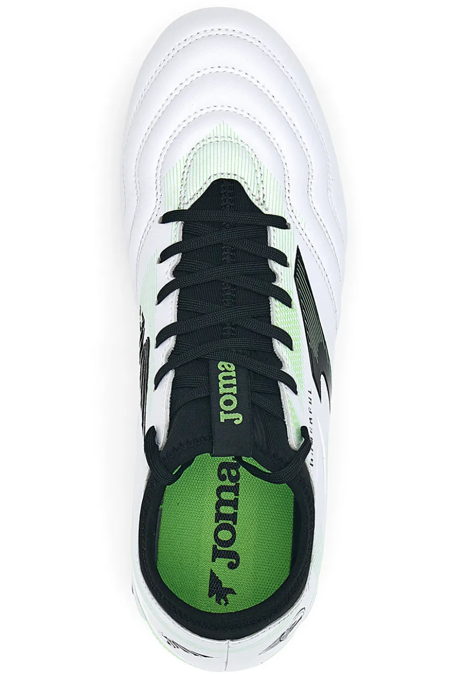 Scarpe da calcio bianche e nere Joma Powerful 2502