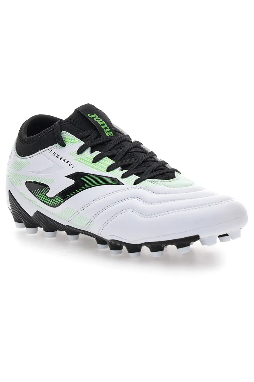 Scarpe da calcio bianche e nere Joma Powerful 2502