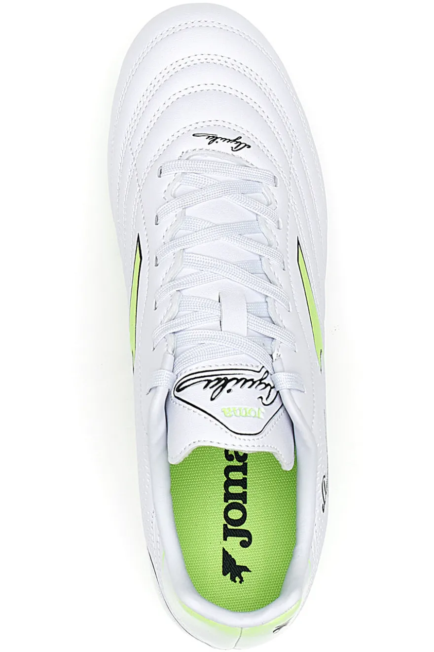 Scarpe da Calcio Bianche e Gialle Joma Aguila 2502 Firm Ground