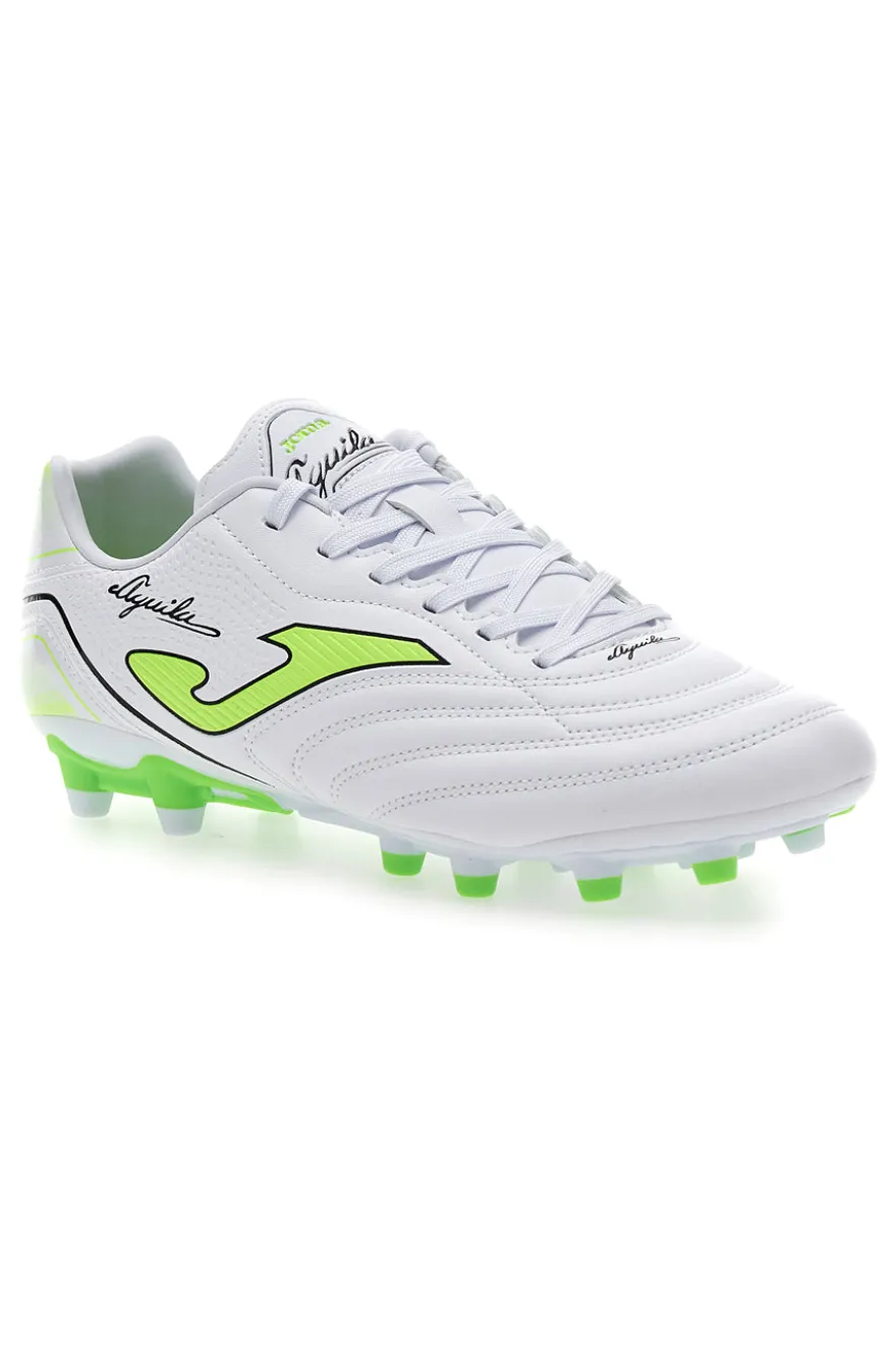 Scarpe da Calcio Bianche e Gialle Joma Aguila 2502 Firm Ground