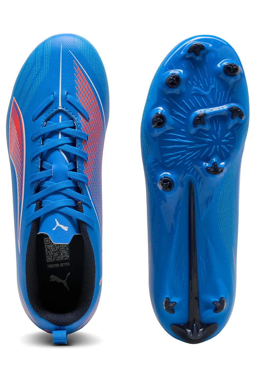Scarpe da calcio blu con tacchetti FG/AG Puma ULTRA 6 PLAY Jr