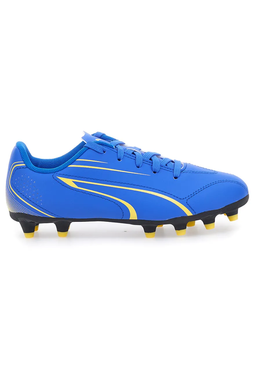Scarpe da Calcio Blu e Gialle Puma Vitoria Fg/Ag Jr
