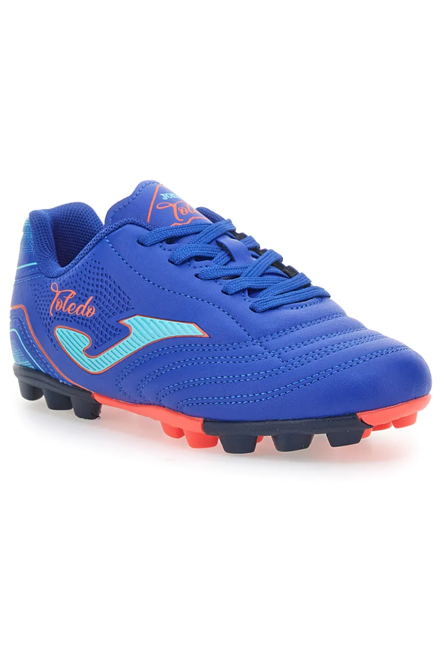 Scarpe da Calcio Blu per Terreni Duri JOMA TOLEDO JR 2504 HARD GROUND