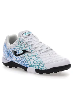 Scarpe da Calcio Indoor Bianco e Turchese JOMA MAXIMA 2527 Turf