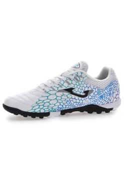 Scarpe da Calcio Indoor Bianco e Turchese JOMA MAXIMA 2527 Turf