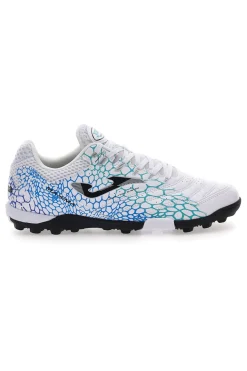 Scarpe da Calcio Indoor Bianco e Turchese JOMA MAXIMA 2527 Turf
