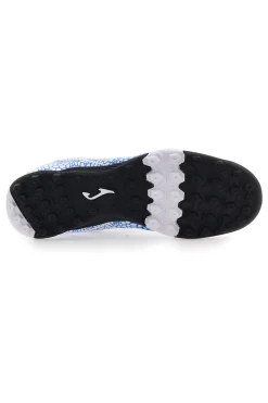 Scarpe da Calcio Indoor Bianco e Turchese JOMA MAXIMA 2527 Turf