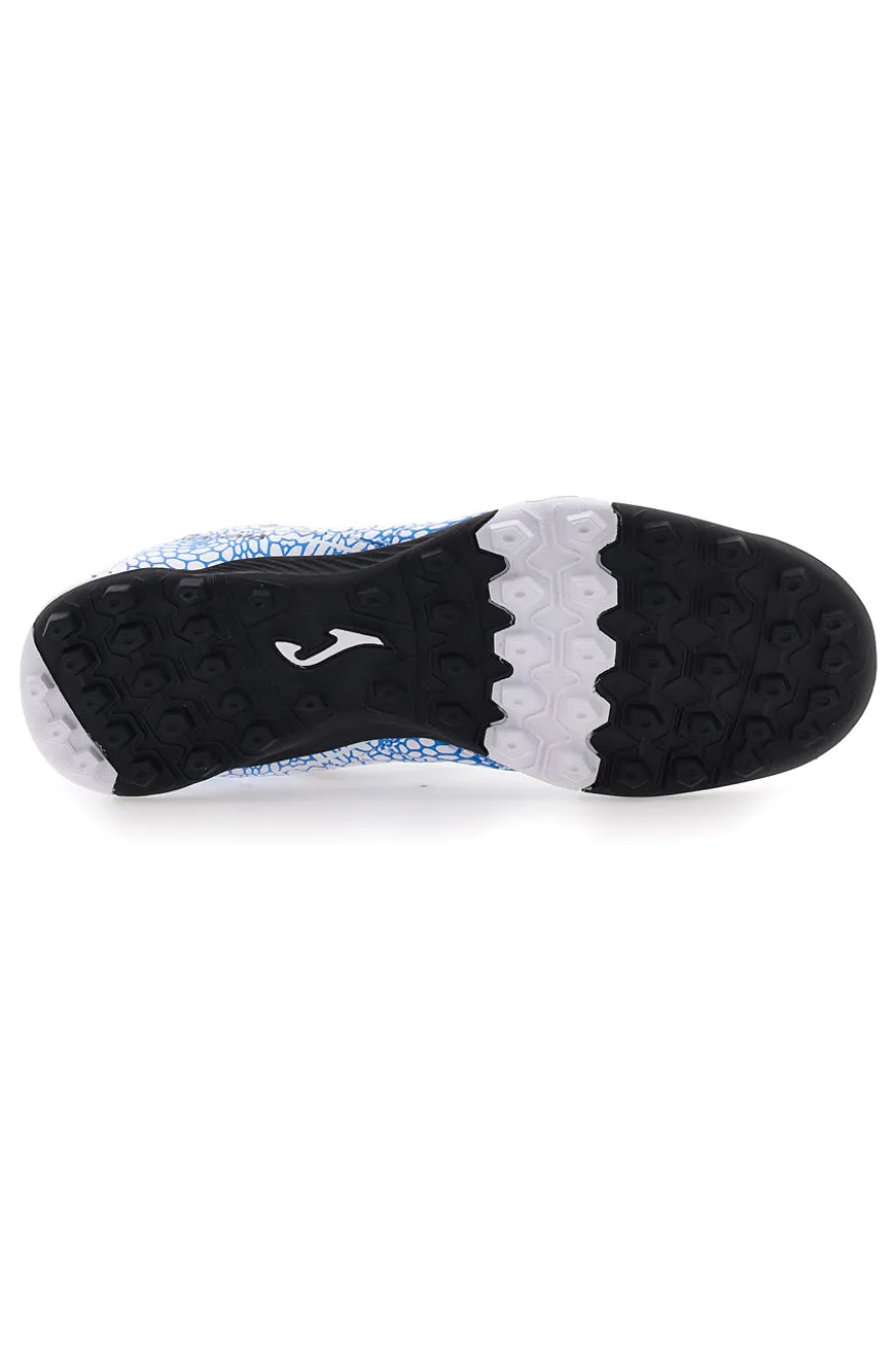 Scarpe da Calcio Indoor Bianco e Turchese JOMA MAXIMA 2527 Turf
