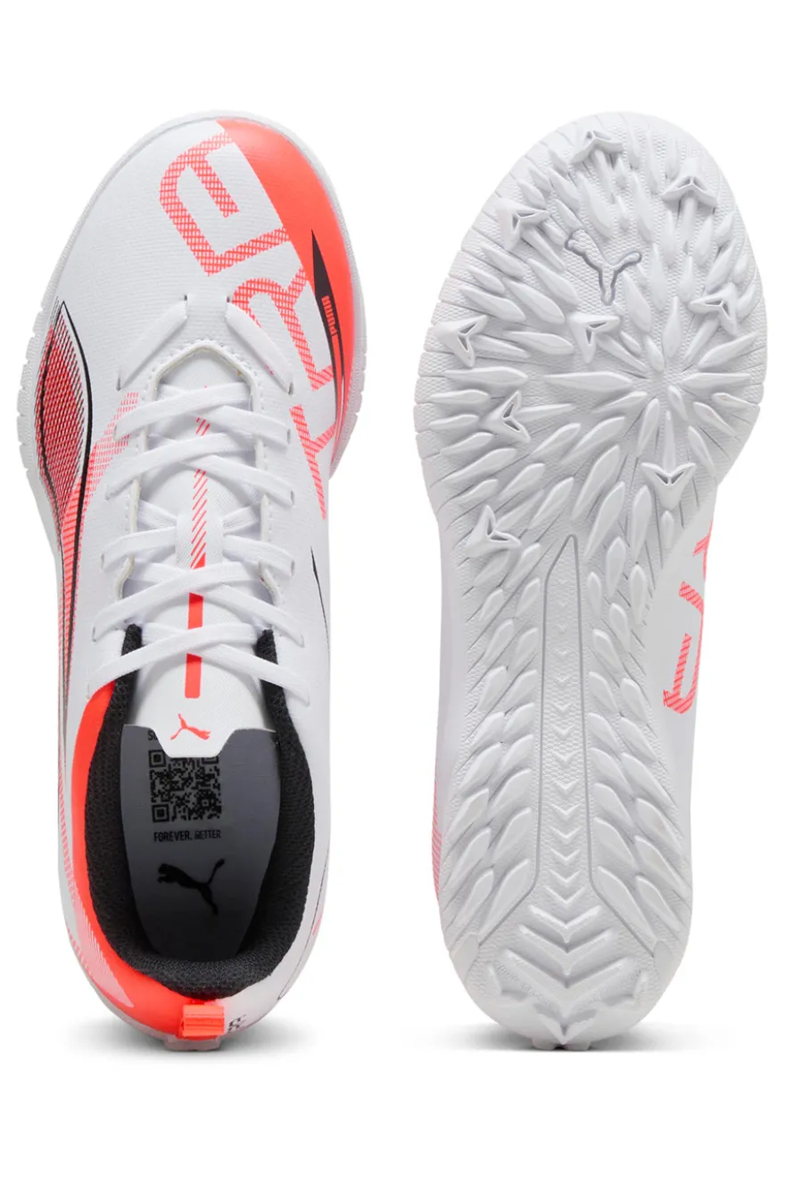 Scarpe da Calcio Indoor PUMA ULTRA 5 PLAY TT Jr Bianche e Rosse