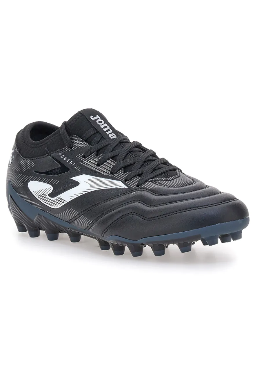 Scarpe da calcio nere con suola Artificial grass Joma Powerful 2501AG