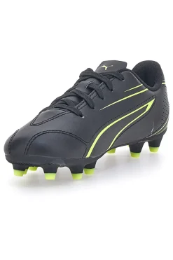 Scarpe da Calcio Nere Con Fregio Laterale Puma Vitoria Fg/Ag Jr