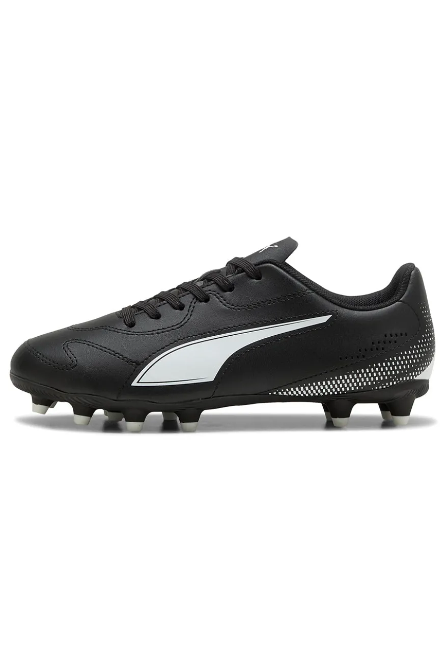Scarpe da calcio nere con logo bianco Puma Vitoria II FG/AG Jr