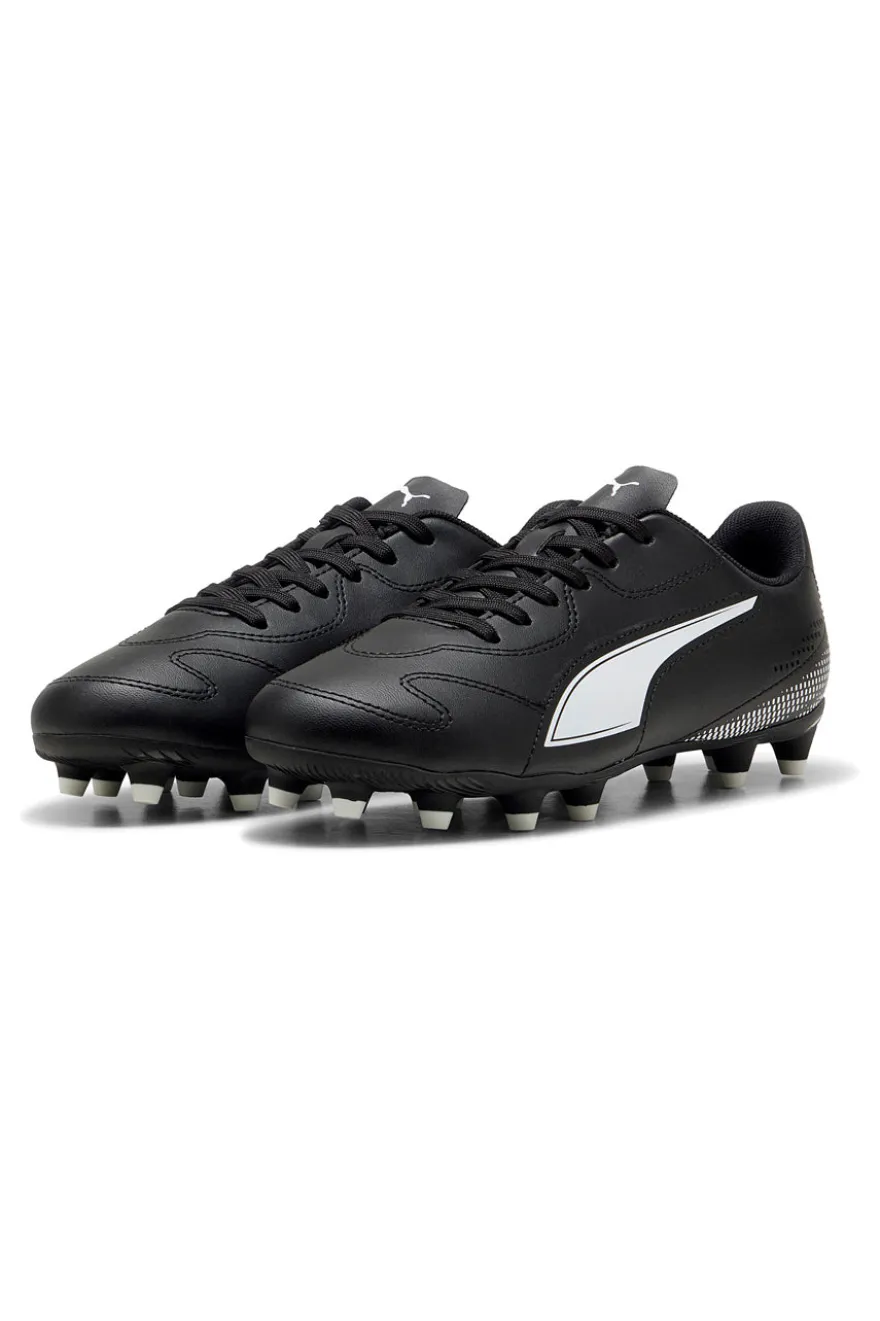 Scarpe da calcio nere con logo bianco Puma Vitoria II FG/AG Jr