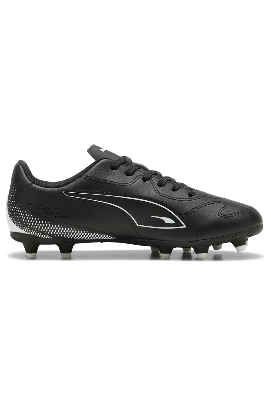 Scarpe da calcio nere con logo bianco Puma Vitoria II FG/AG Jr